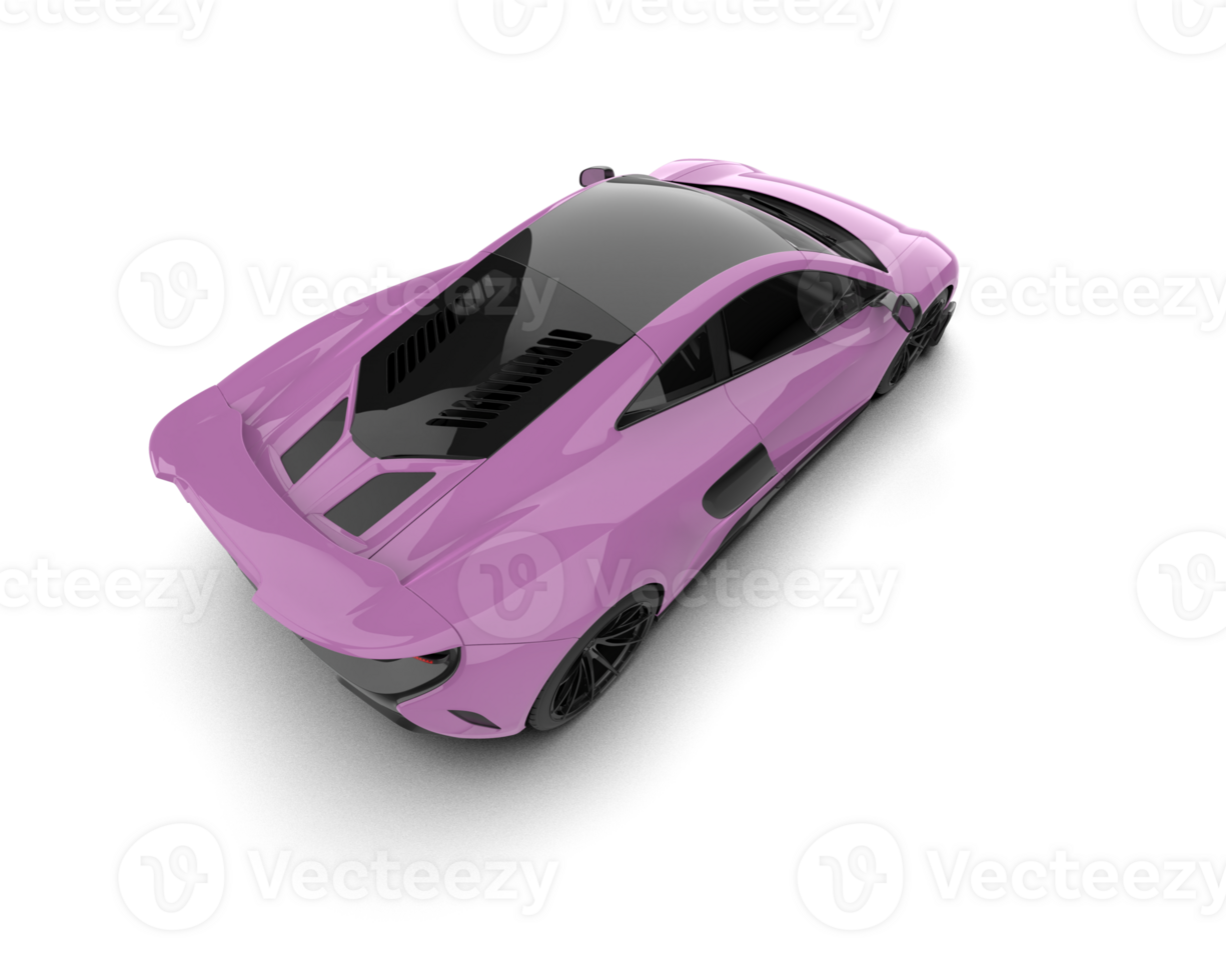 Realistic sport car isolated on background. 3d rendering - illustration png
