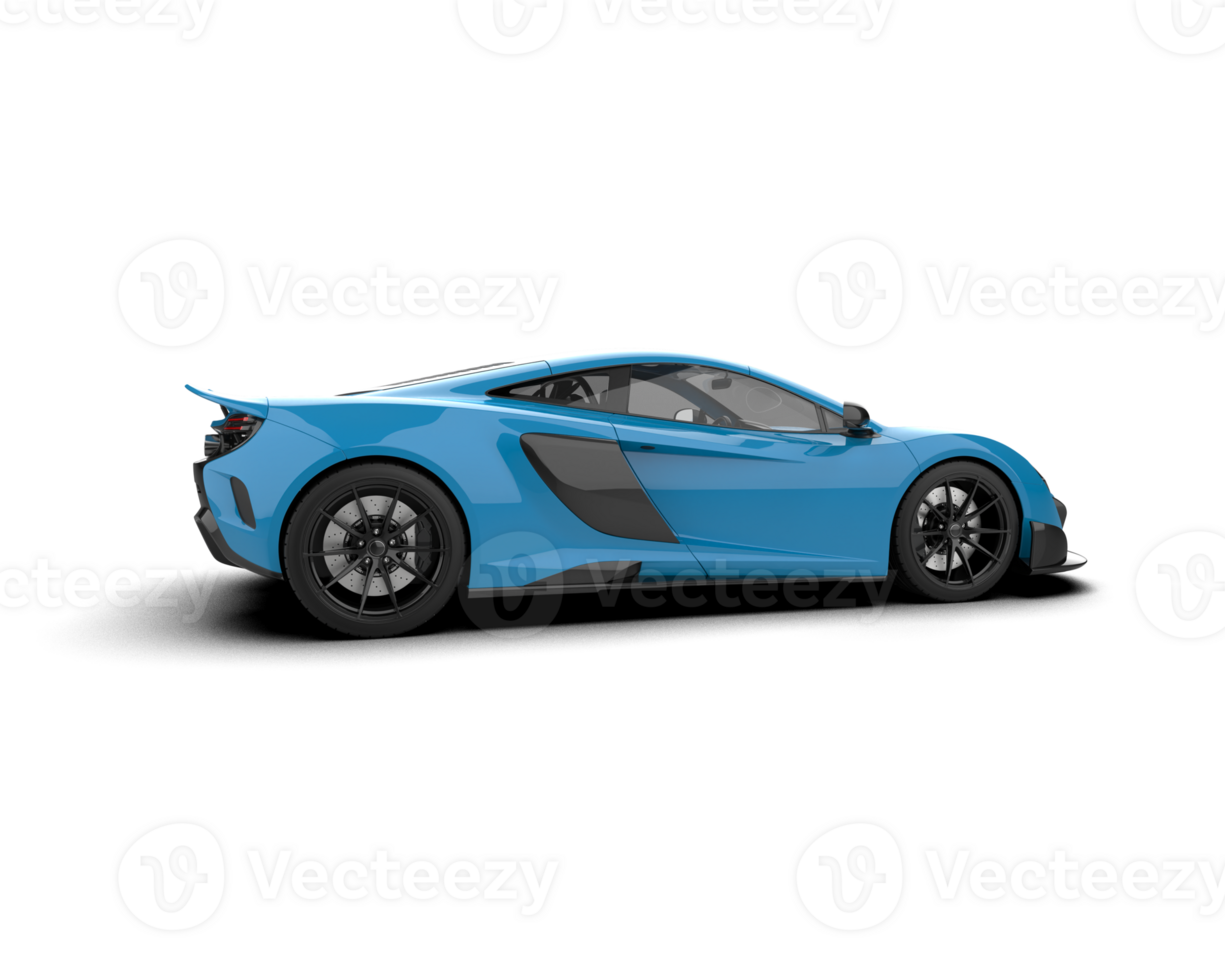 Realistic sport car isolated on background. 3d rendering - illustration png
