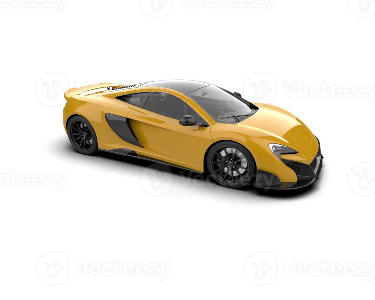 Realistic sport car isolated on background. 3d rendering - illustration png