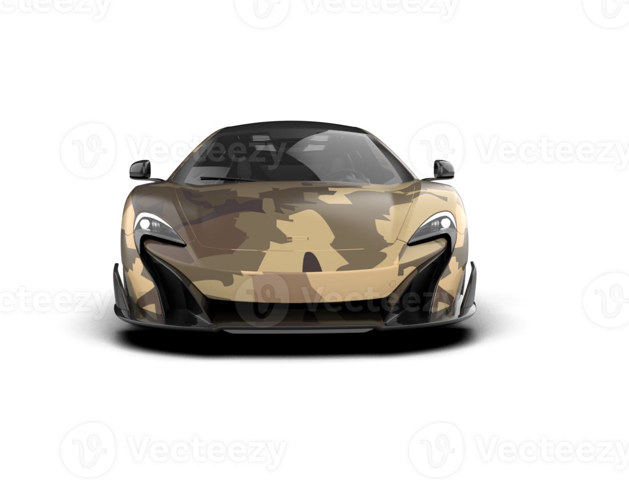 Realistic sport car isolated on background. 3d rendering - illustration png