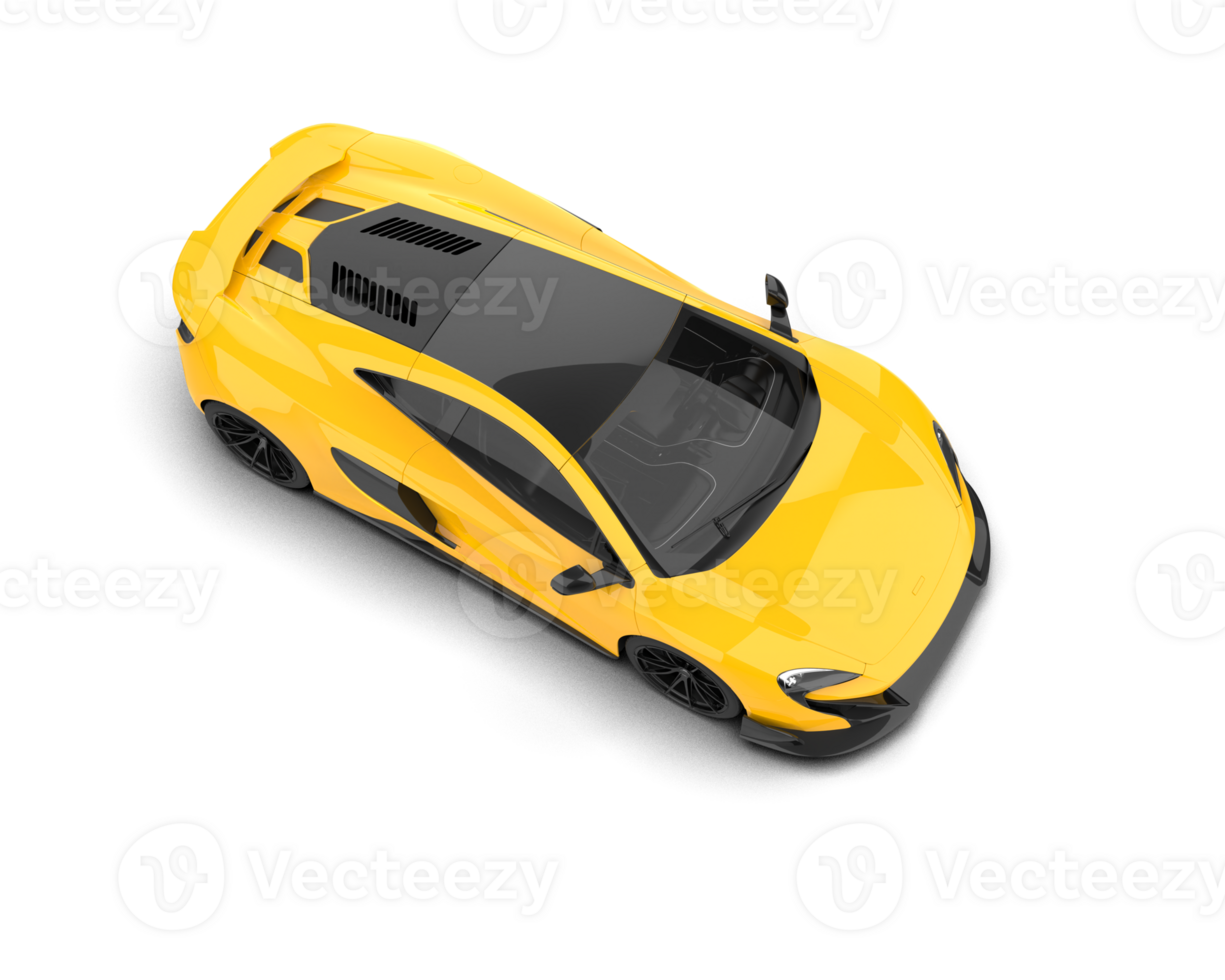 Realistic sport car isolated on background. 3d rendering - illustration png