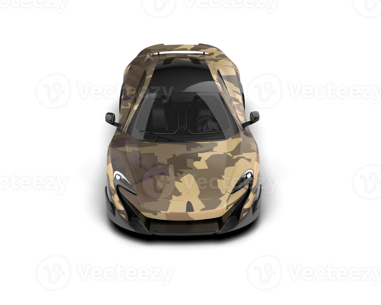 Realistic sport car isolated on background. 3d rendering - illustration png