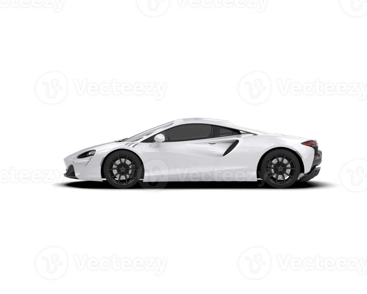 Realistic sport car isolated on background. 3d rendering - illustration png