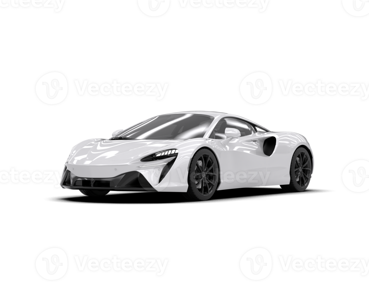 Realistic sport car isolated on background. 3d rendering - illustration png