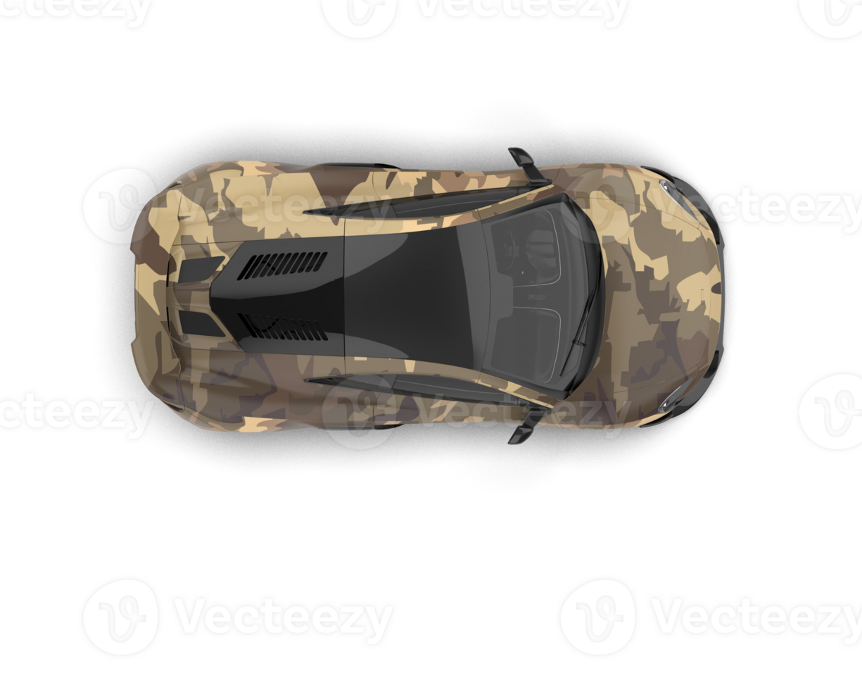 Realistic sport car isolated on background. 3d rendering - illustration png