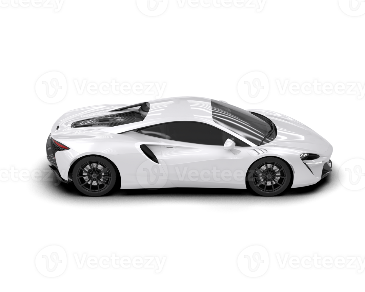 Realistic sport car isolated on background. 3d rendering - illustration png