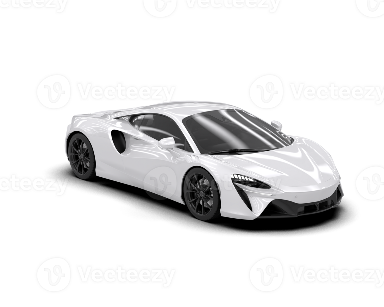 Realistic sport car isolated on background. 3d rendering - illustration png