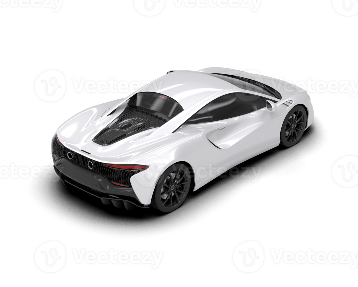 Realistic sport car isolated on background. 3d rendering - illustration png