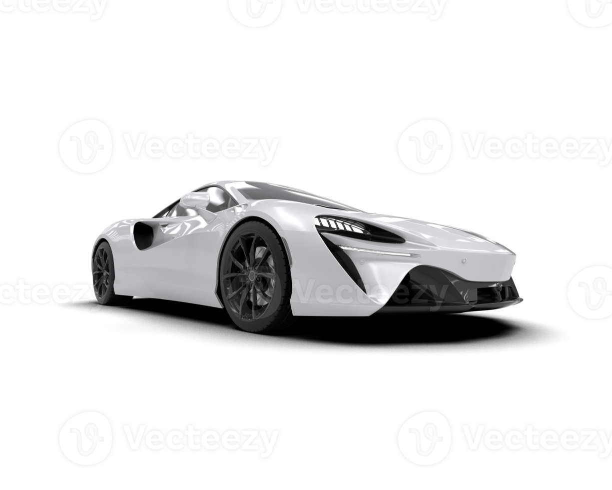 Realistic sport car isolated on background. 3d rendering - illustration png