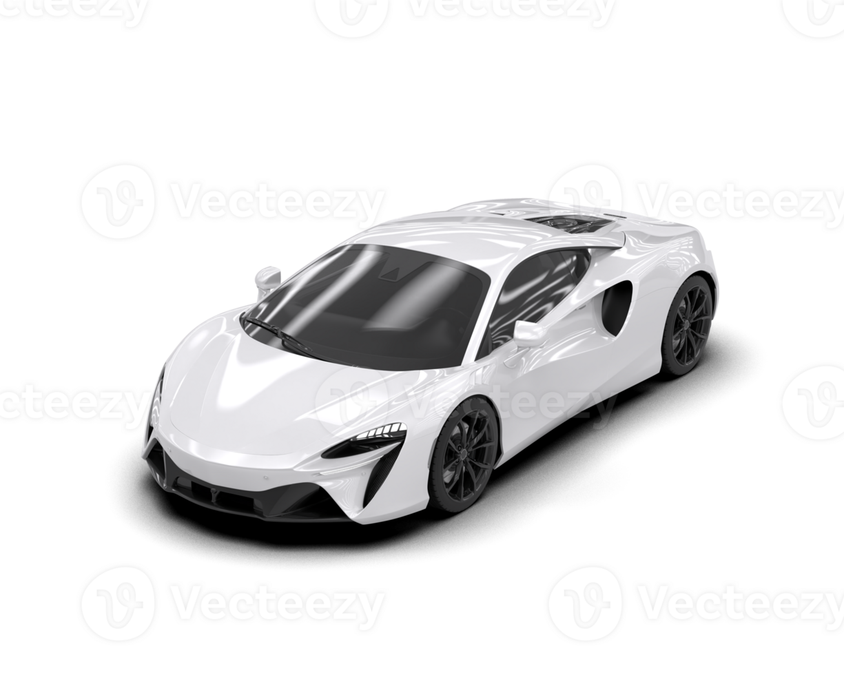 Realistic sport car isolated on background. 3d rendering - illustration png