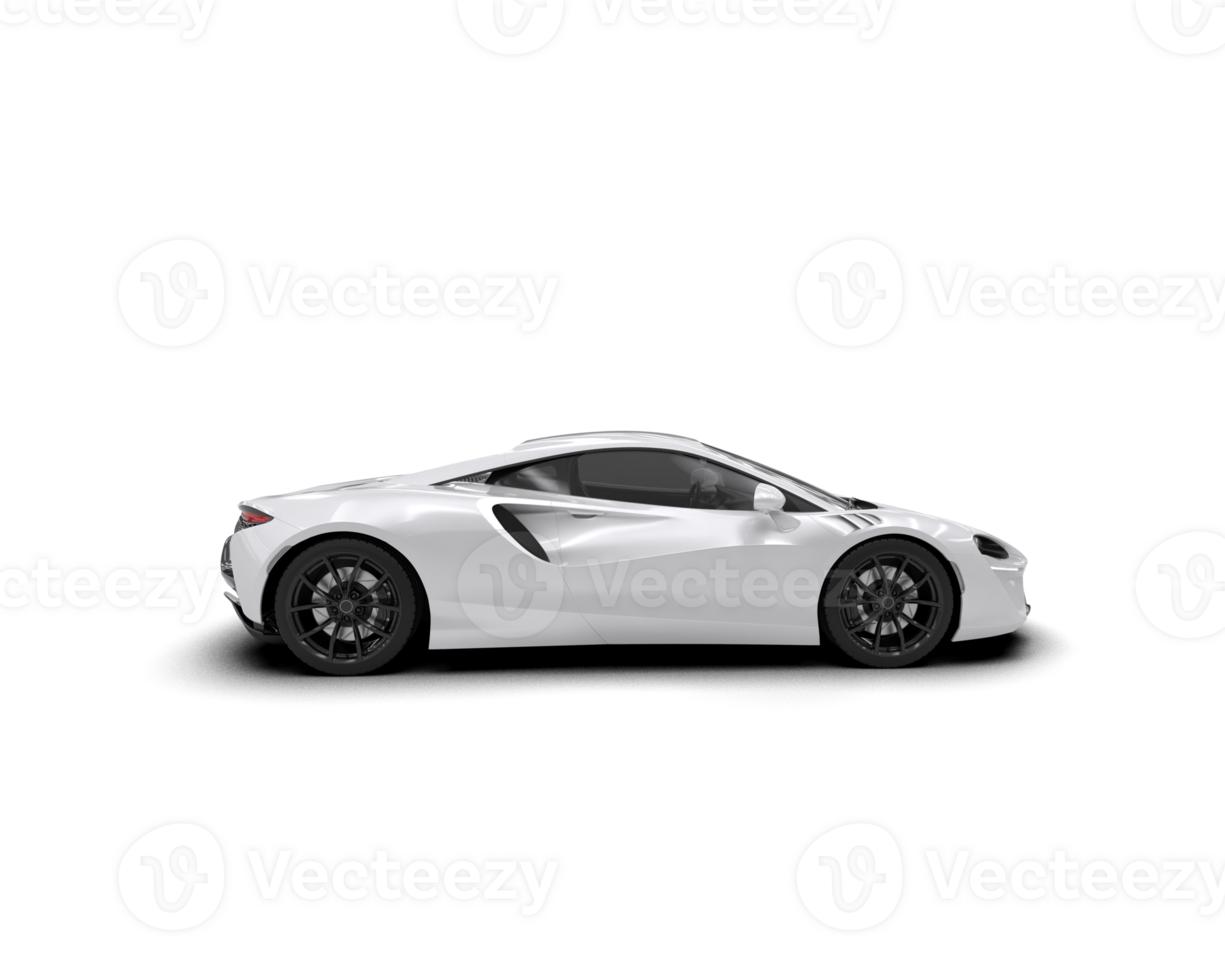 Realistic sport car isolated on background. 3d rendering - illustration png