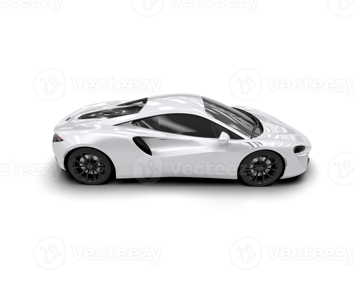 Realistic sport car isolated on background. 3d rendering - illustration png