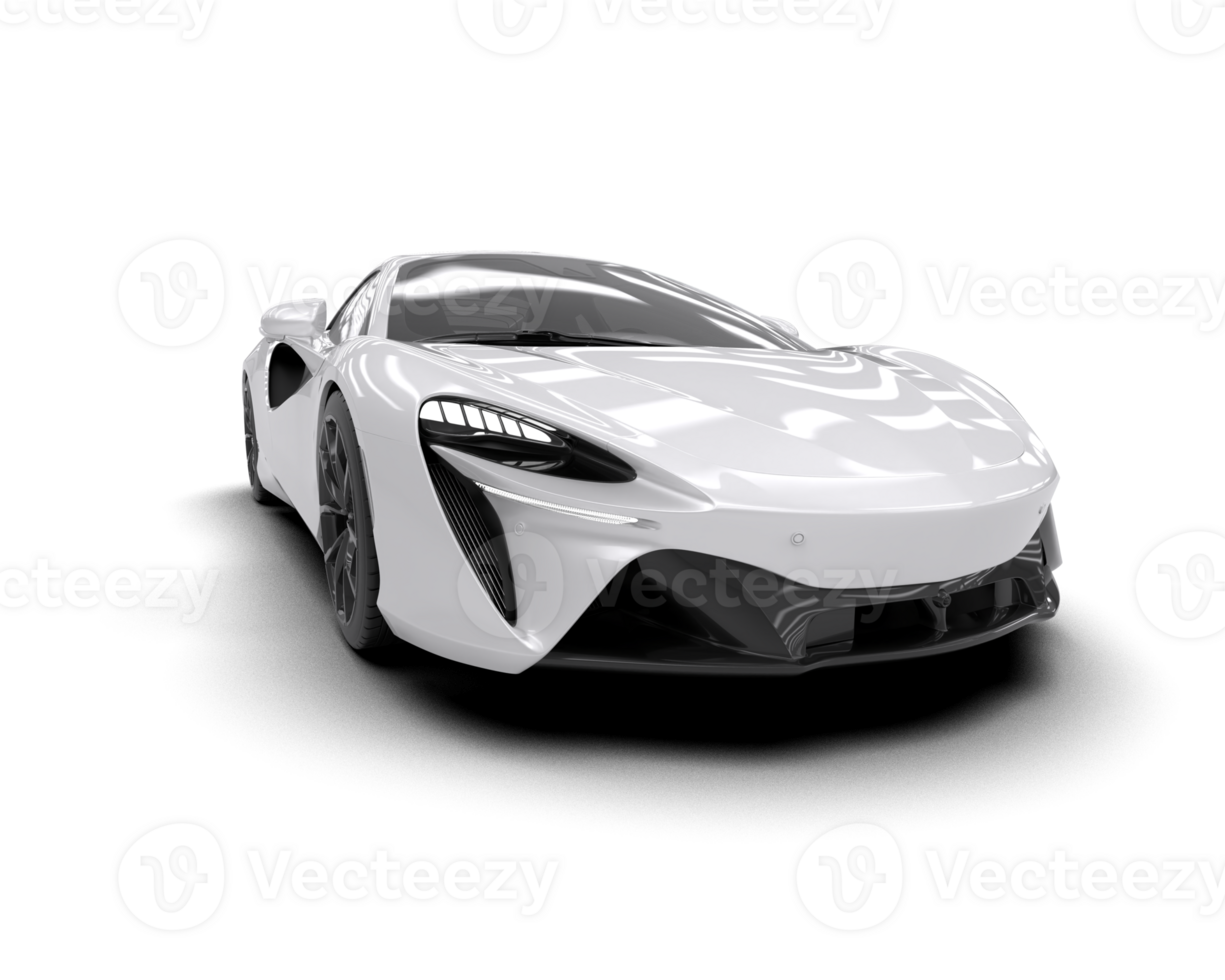 Realistic sport car isolated on background. 3d rendering - illustration png