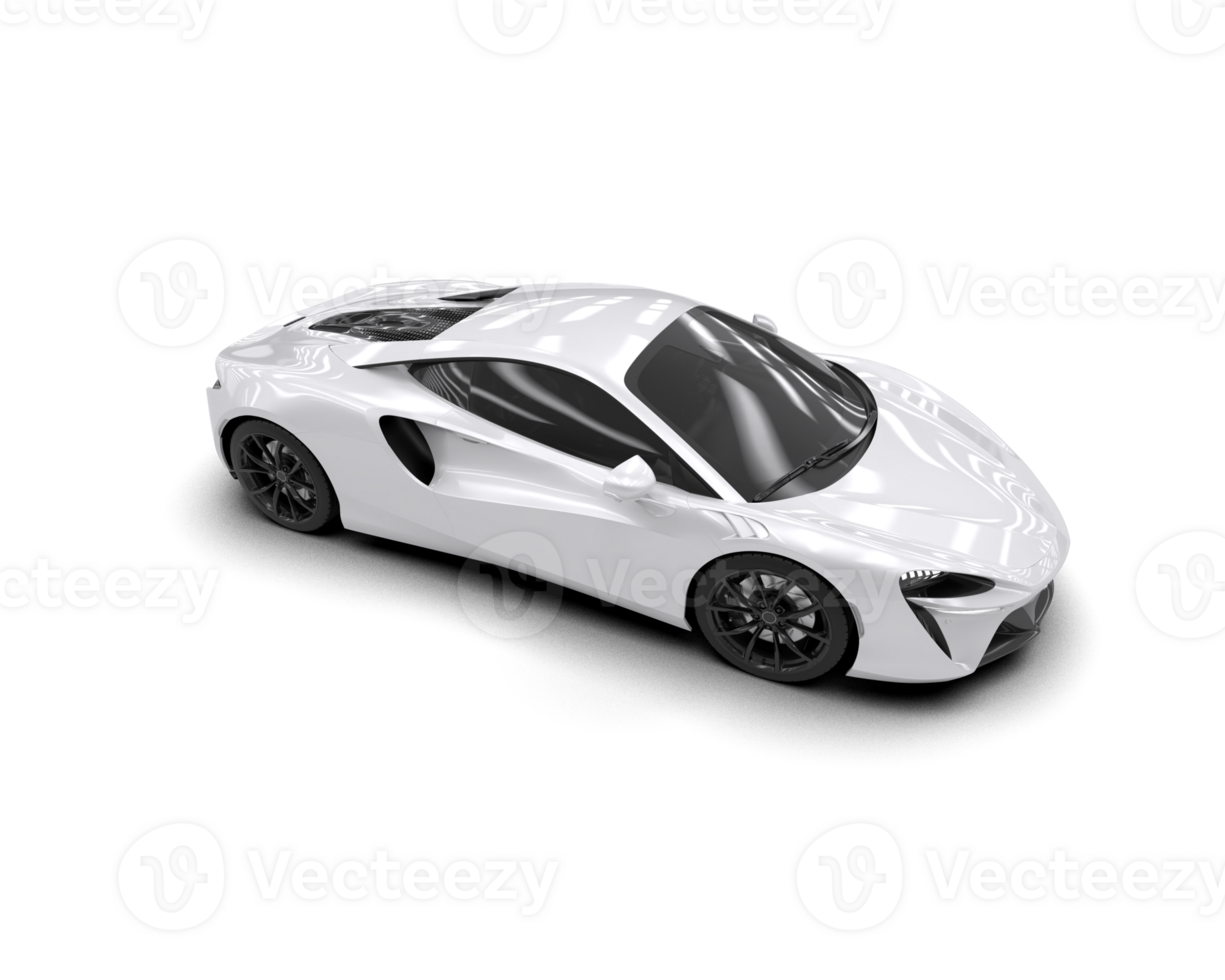 Realistic sport car isolated on background. 3d rendering - illustration png