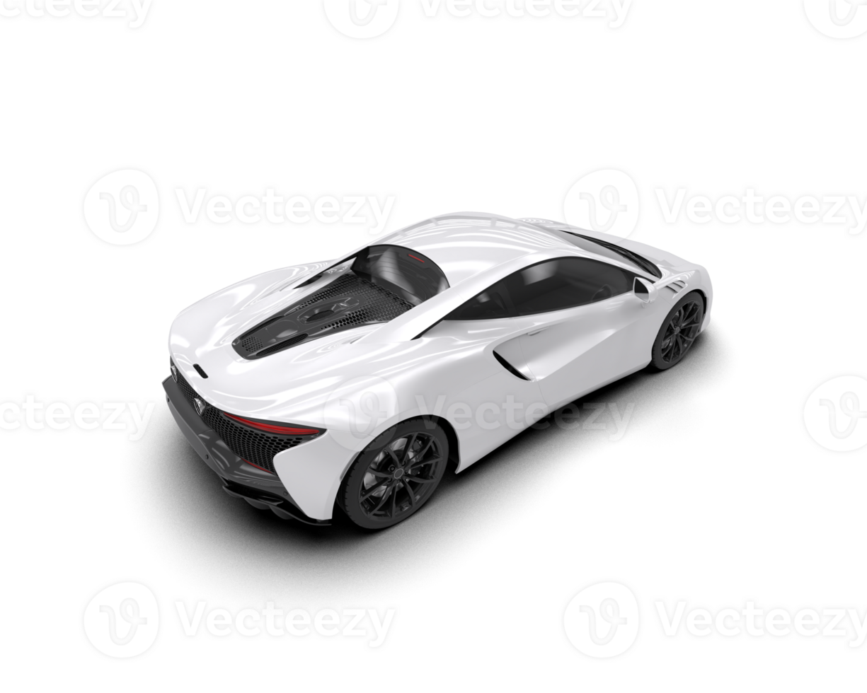 Realistic sport car isolated on background. 3d rendering - illustration png