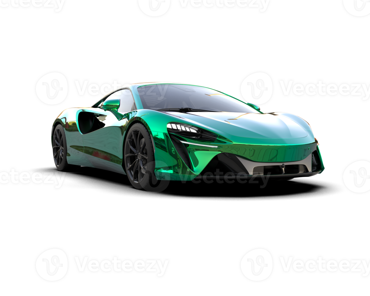 Realistic sport car isolated on background. 3d rendering - illustration png