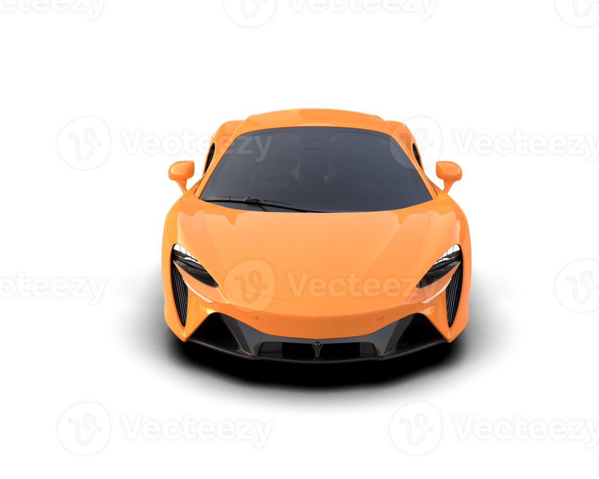 Realistic sport car isolated on background. 3d rendering - illustration png