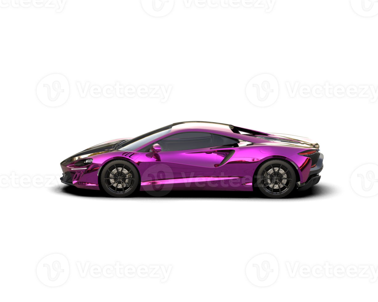 Realistic sport car isolated on background. 3d rendering - illustration png