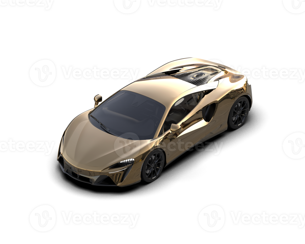 Realistic sport car isolated on background. 3d rendering - illustration png