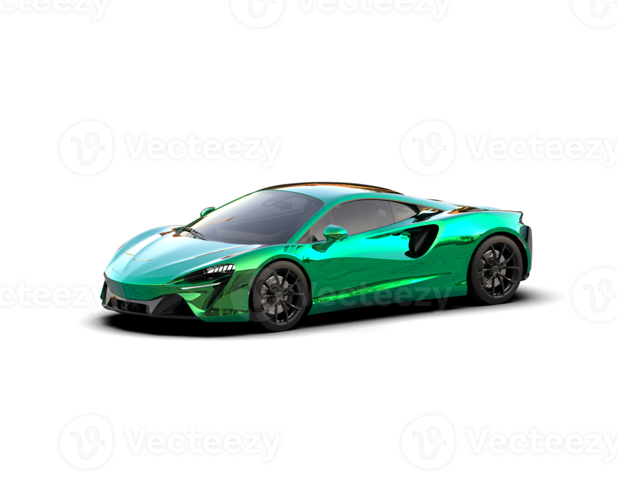 Realistic sport car isolated on background. 3d rendering - illustration png