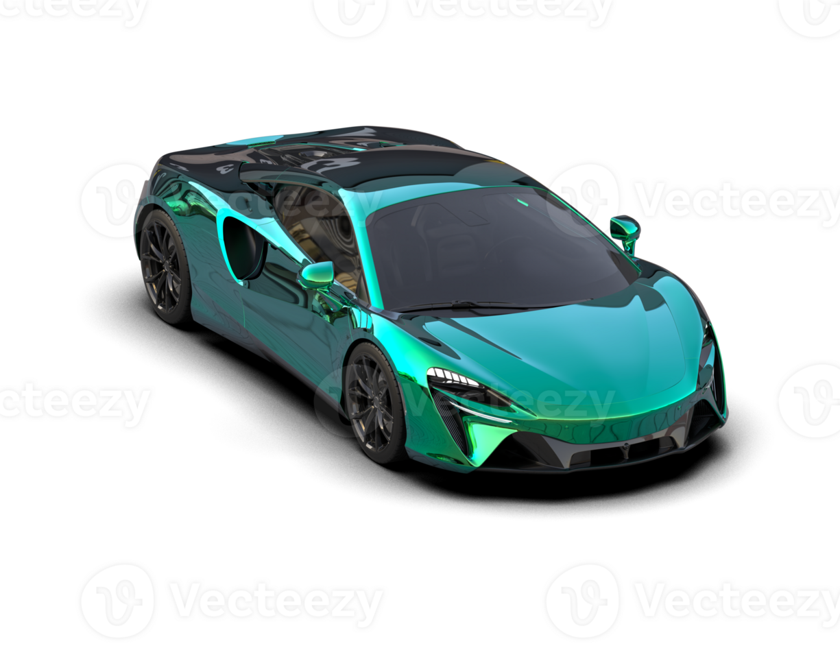 Realistic sport car isolated on background. 3d rendering - illustration png