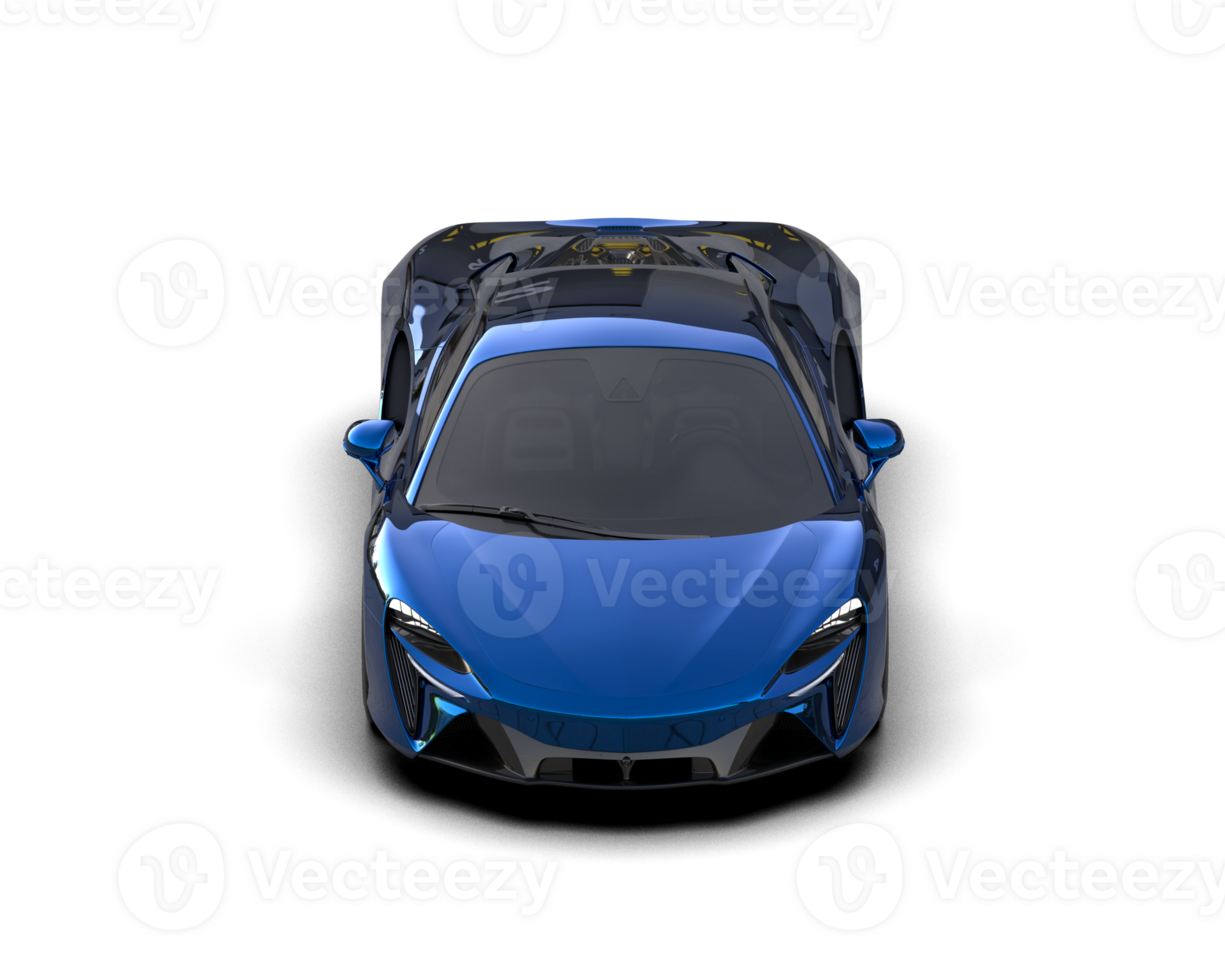Realistic sport car isolated on background. 3d rendering - illustration png