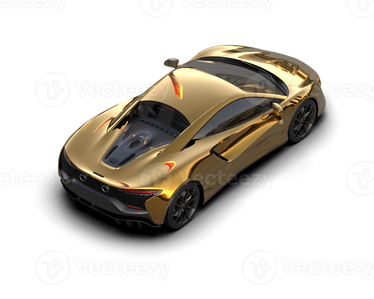 Realistic sport car isolated on background. 3d rendering - illustration png