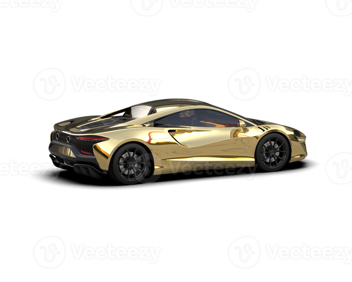 Realistic sport car isolated on background. 3d rendering - illustration png