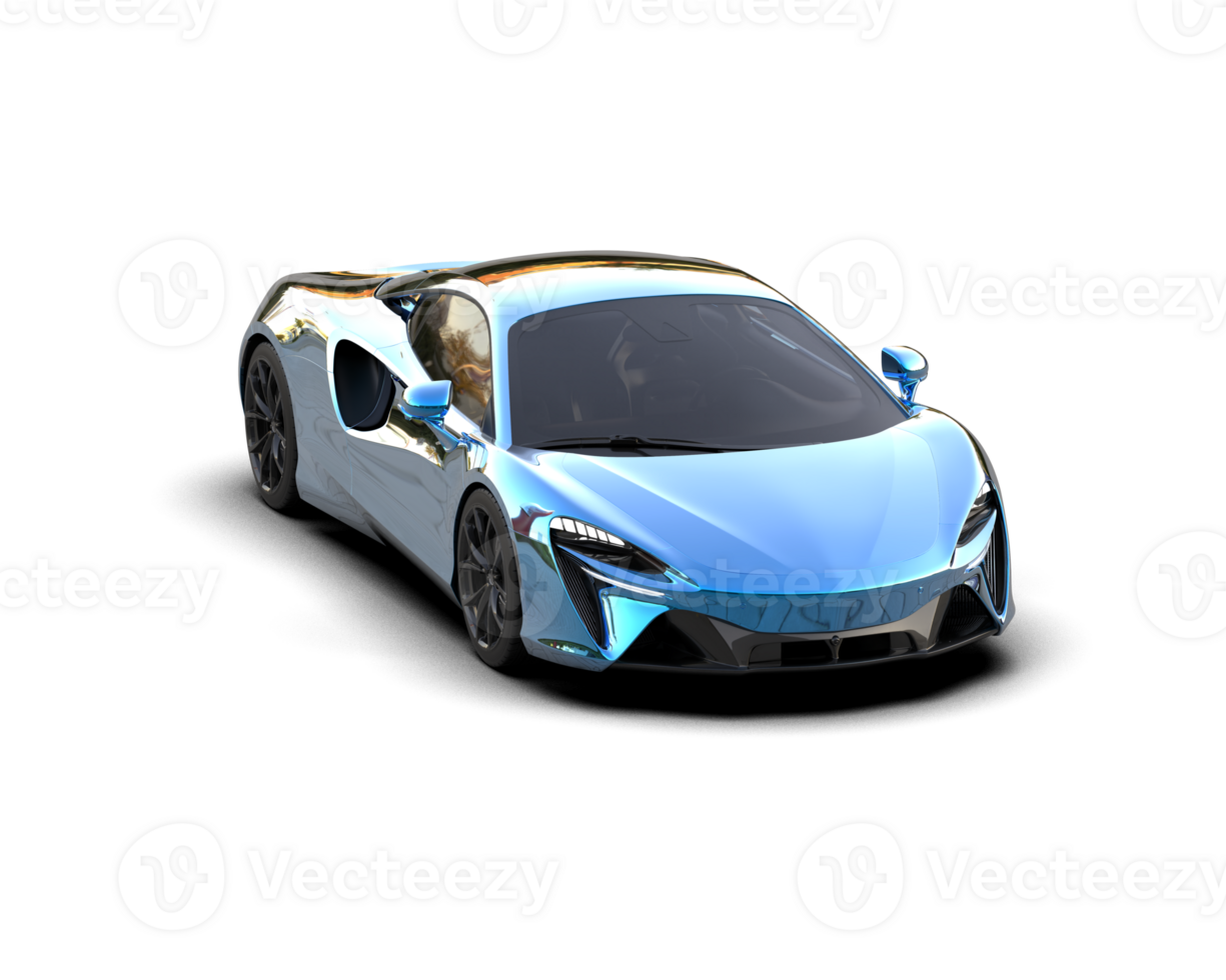 Realistic sport car isolated on background. 3d rendering - illustration png