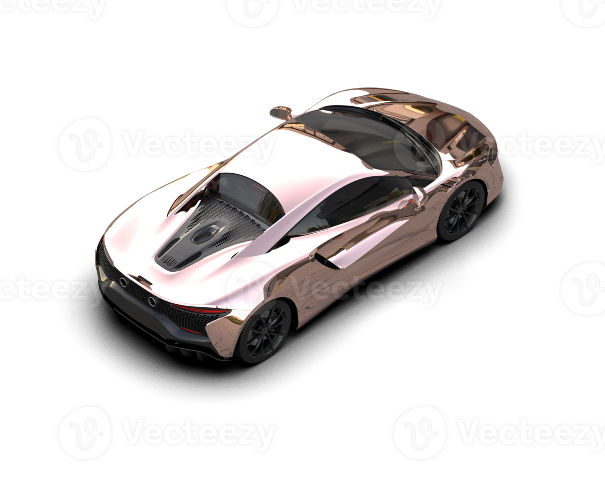 Realistic sport car isolated on background. 3d rendering - illustration png