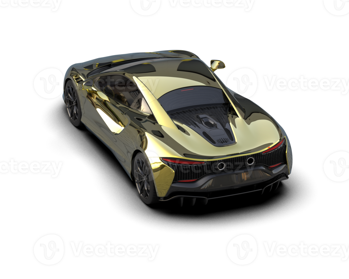 Realistic sport car isolated on background. 3d rendering - illustration png
