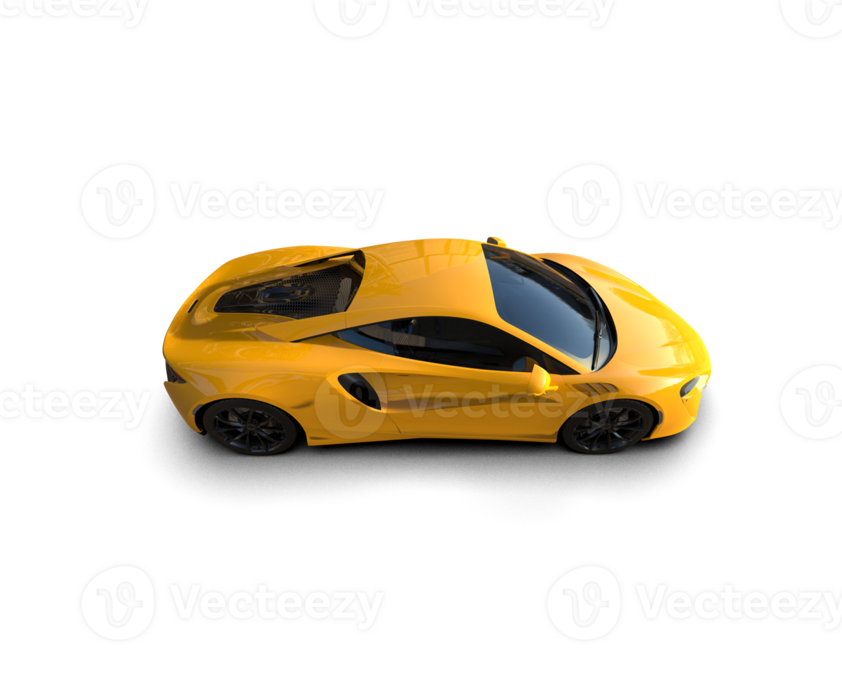 Realistic sport car isolated on background. 3d rendering - illustration png