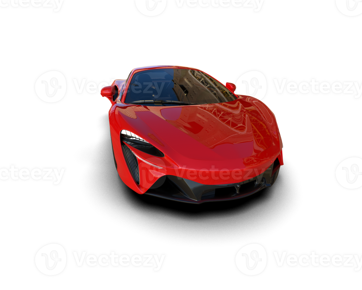 Realistic sport car isolated on background. 3d rendering - illustration png