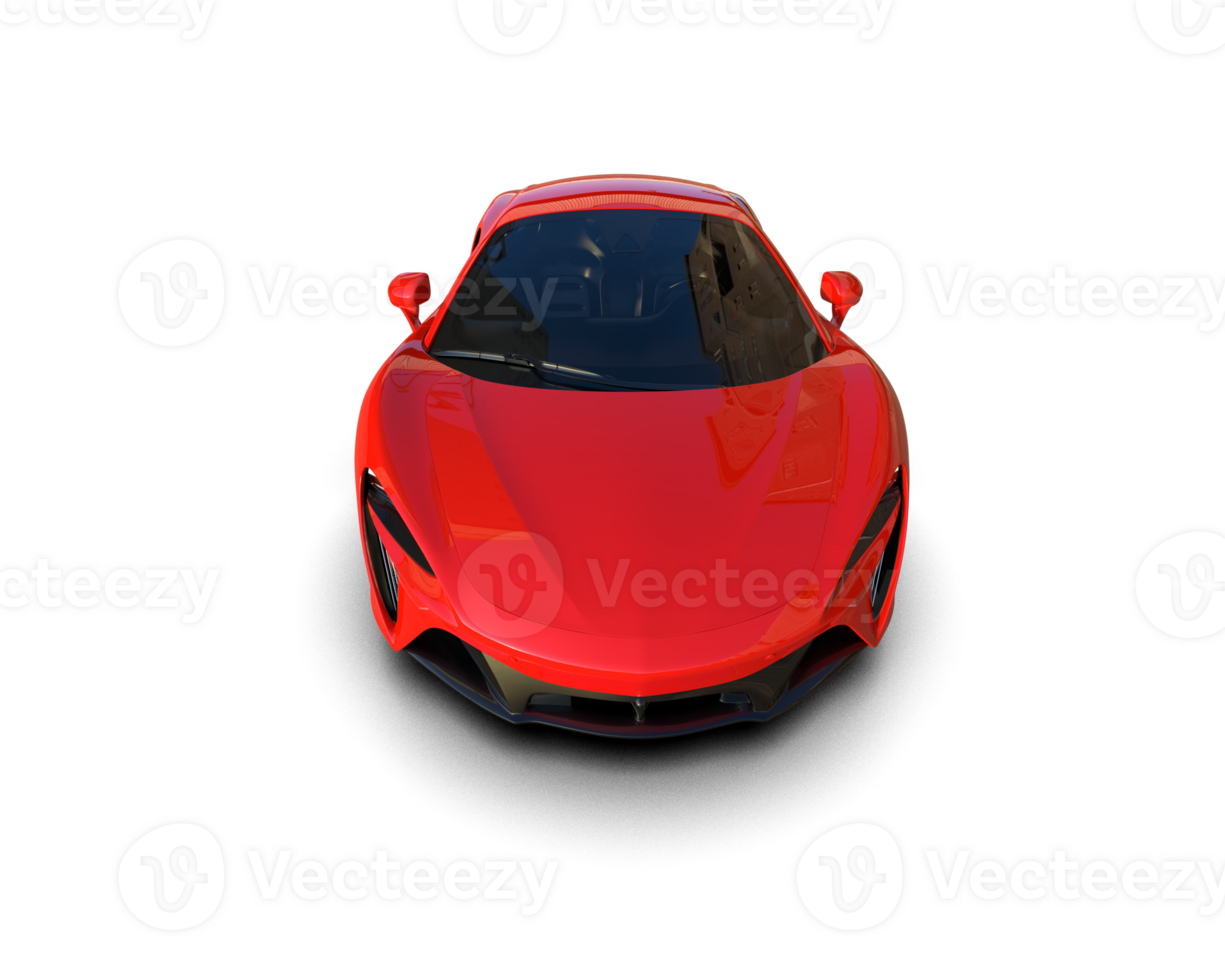 Realistic sport car isolated on background. 3d rendering - illustration png