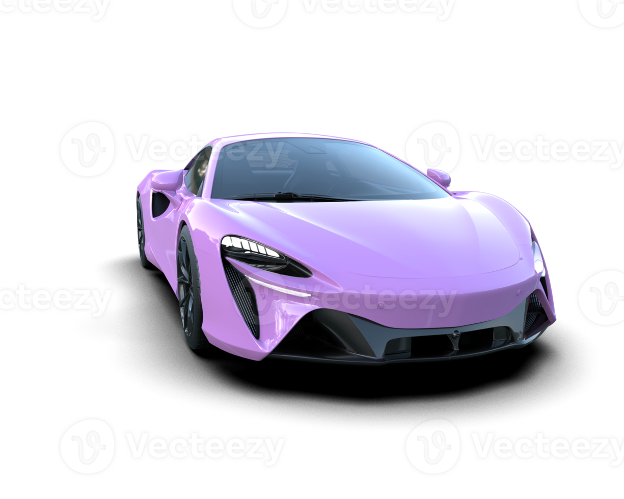 Realistic sport car isolated on background. 3d rendering - illustration png
