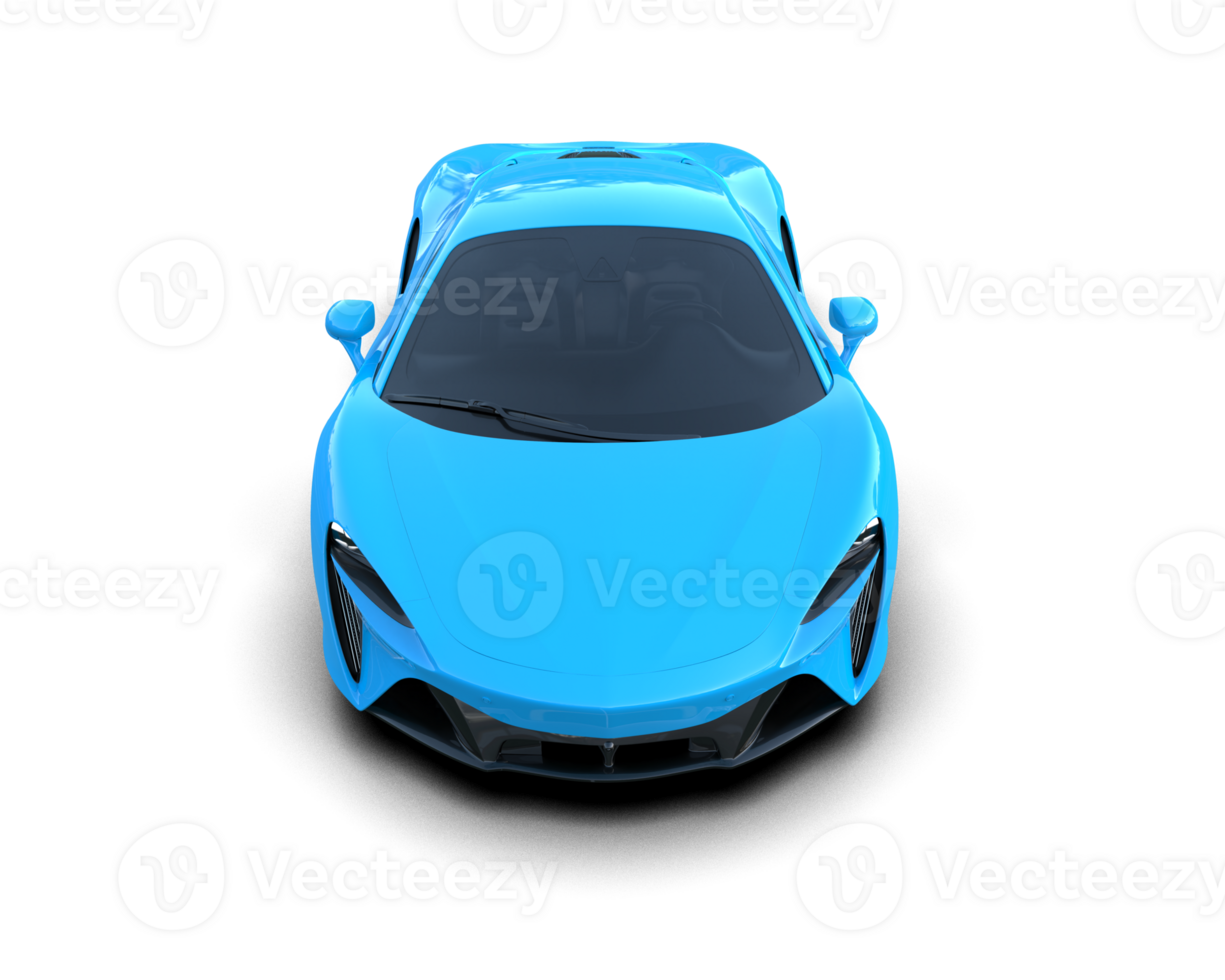 Realistic sport car isolated on background. 3d rendering - illustration png