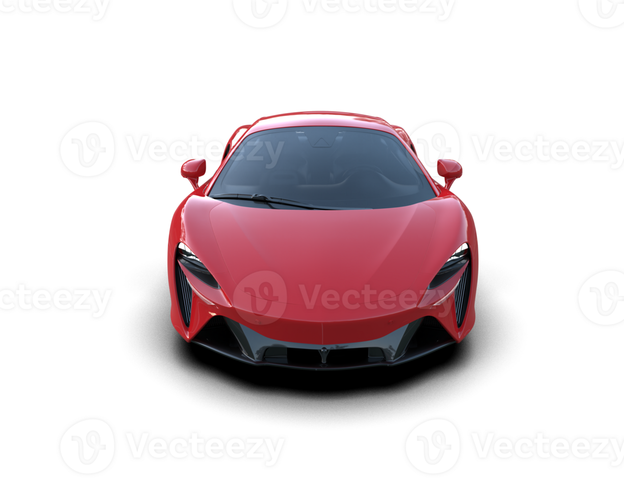 Realistic sport car isolated on background. 3d rendering - illustration png