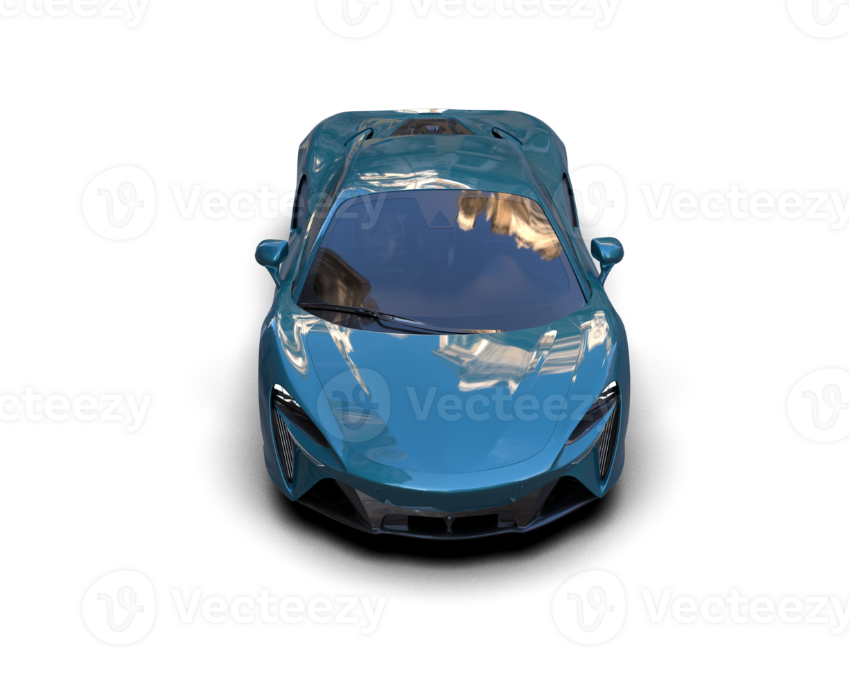 Realistic sport car isolated on background. 3d rendering - illustration png
