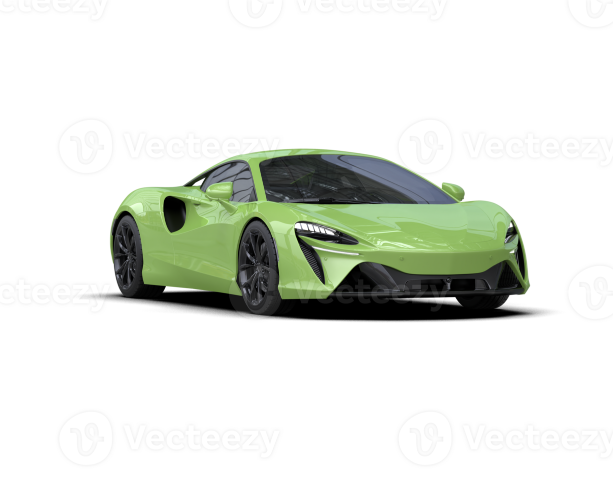 Realistic sport car isolated on background. 3d rendering - illustration png