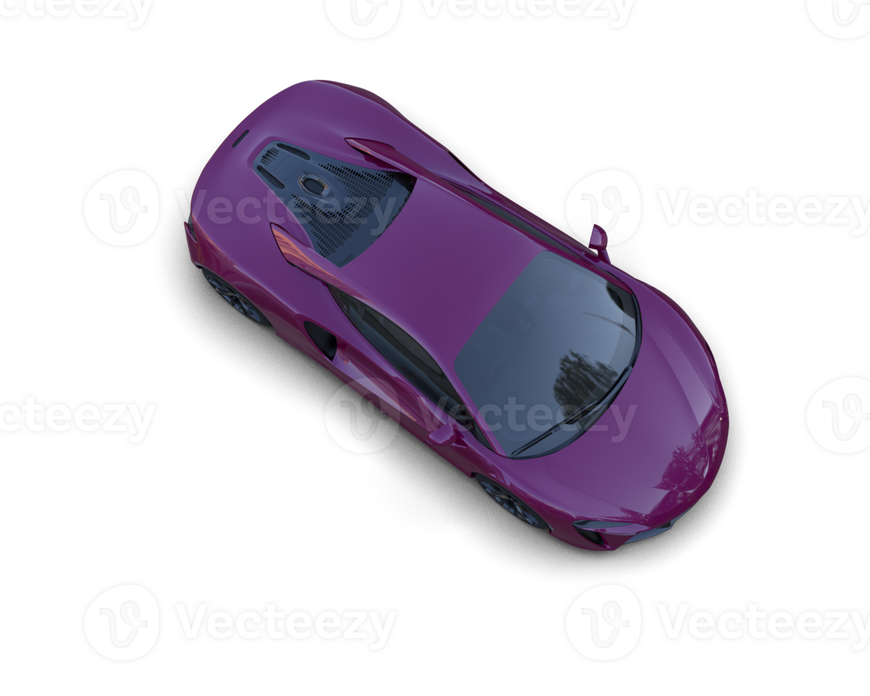 Realistic sport car isolated on background. 3d rendering - illustration png