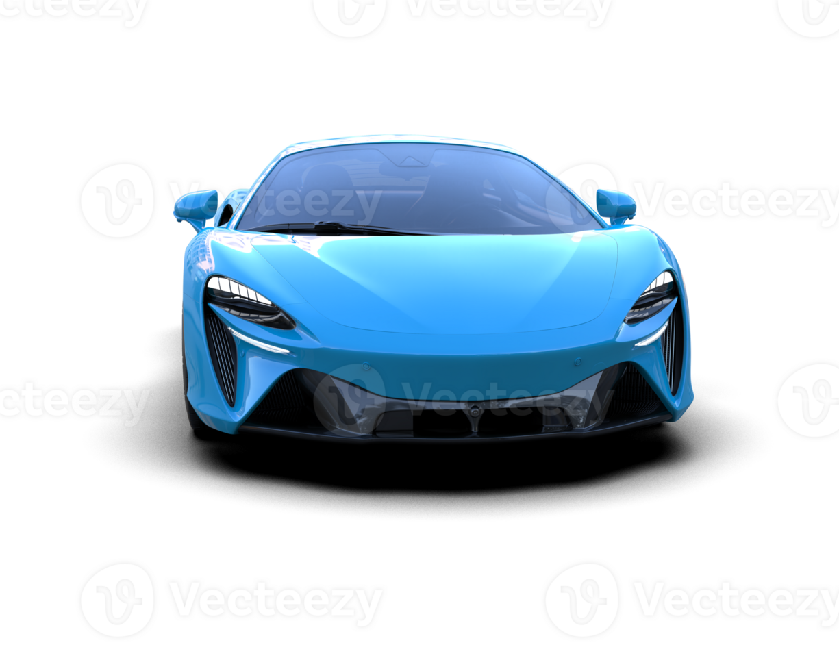 Realistic sport car isolated on background. 3d rendering - illustration png