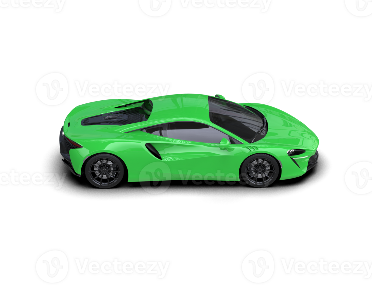 Realistic sport car isolated on background. 3d rendering - illustration png