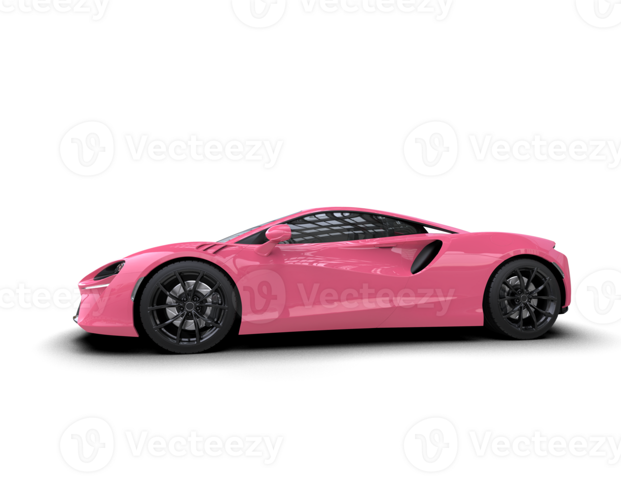 Realistic sport car isolated on background. 3d rendering - illustration png