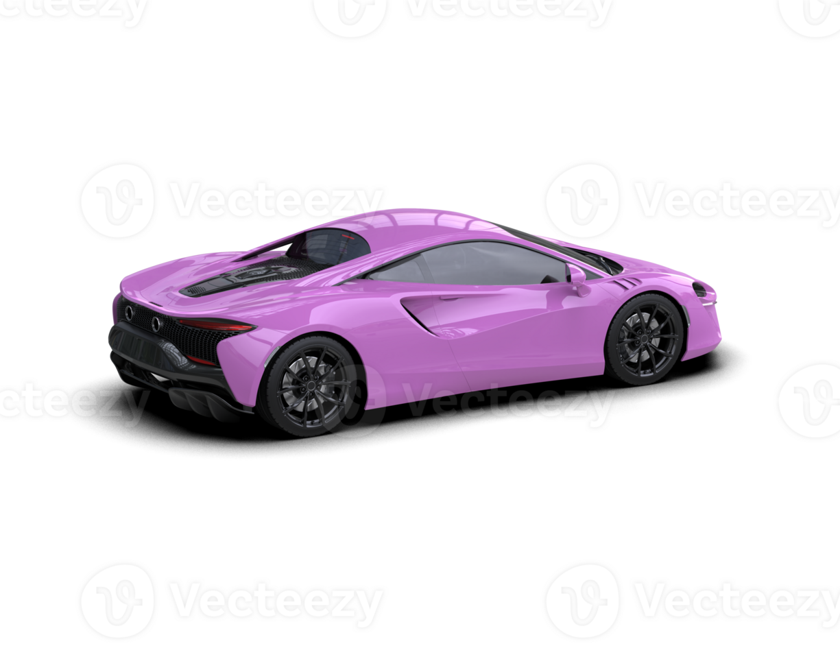 Realistic sport car isolated on background. 3d rendering - illustration png