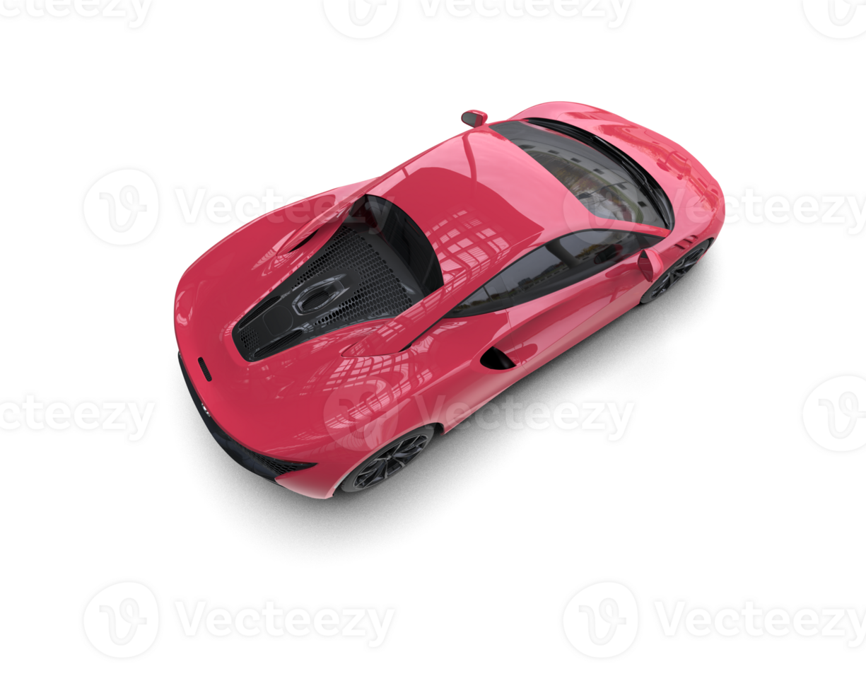Realistic sport car isolated on background. 3d rendering - illustration png