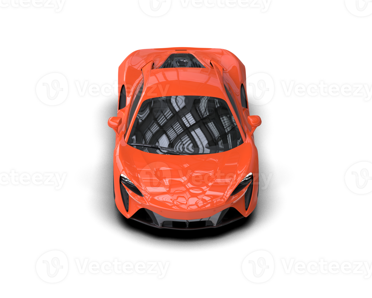 Realistic sport car isolated on background. 3d rendering - illustration png