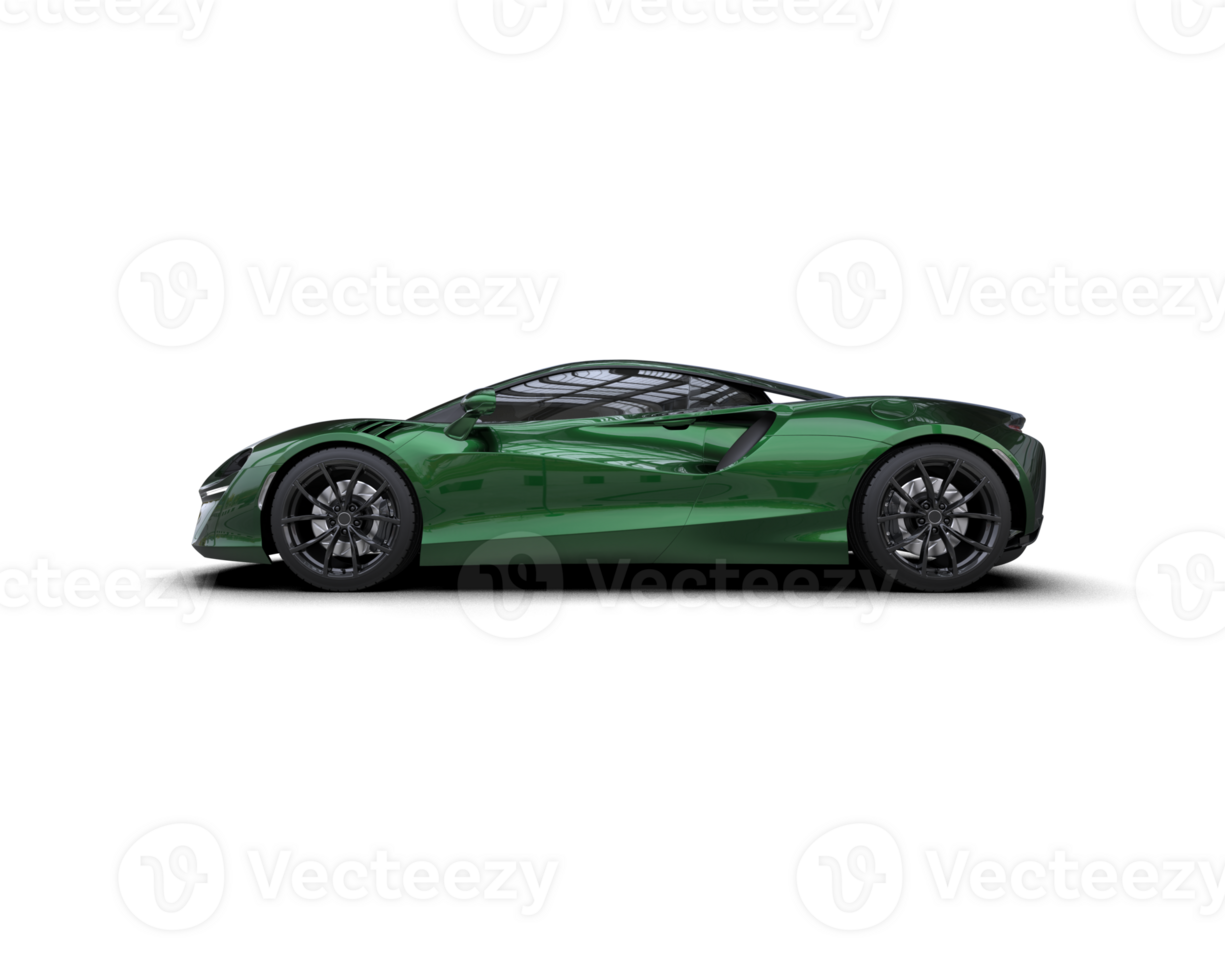 Realistic sport car isolated on background. 3d rendering - illustration png