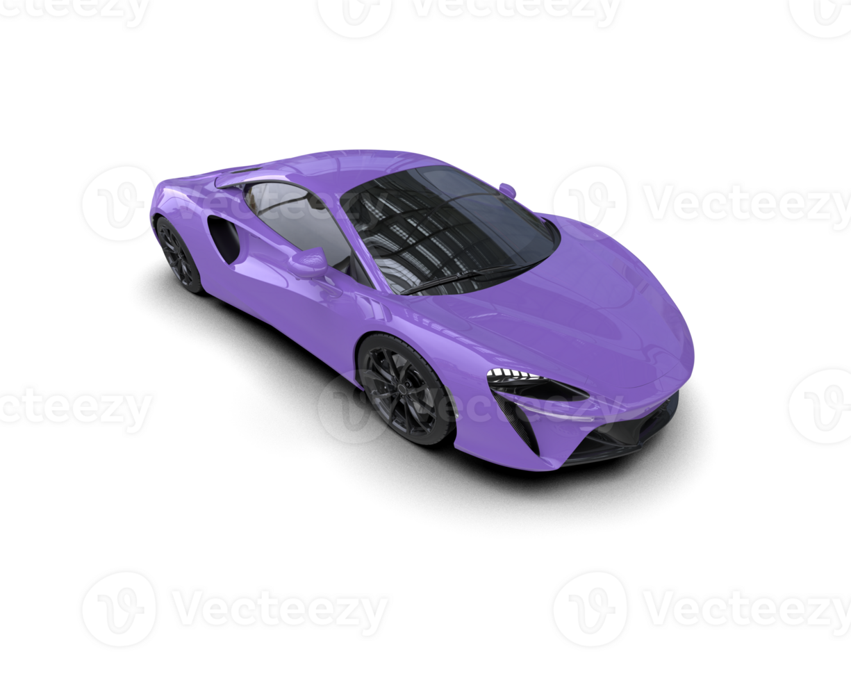 Realistic sport car isolated on background. 3d rendering - illustration png