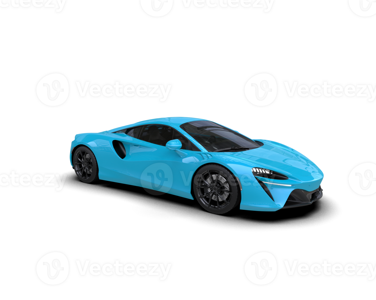 Realistic sport car isolated on background. 3d rendering - illustration png