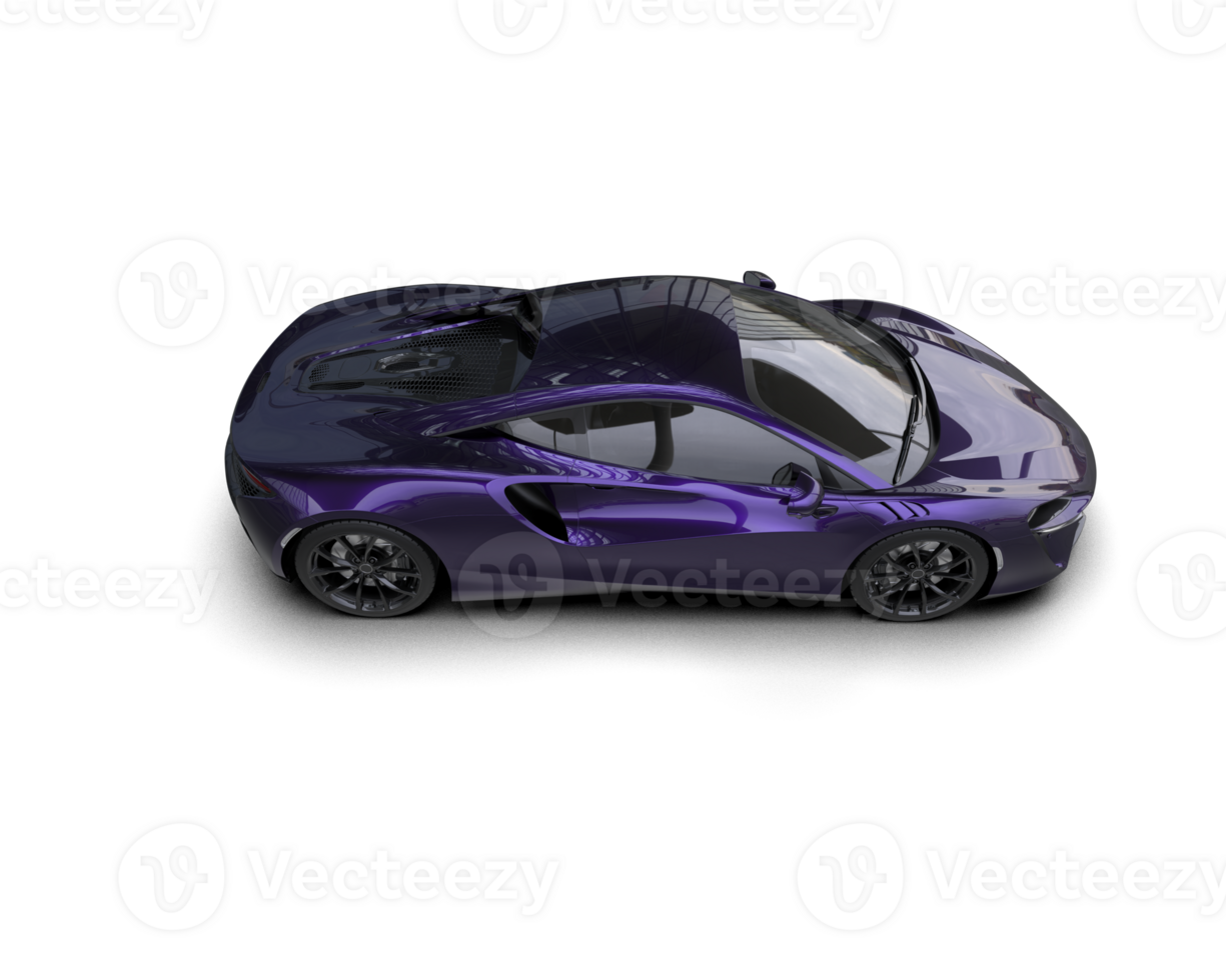 Realistic sport car isolated on background. 3d rendering - illustration png
